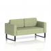 Brixworth Sofa 2 Seater With Black Legs In Rivet Fabric - Burnish SF000080