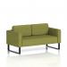 Brixworth Sofa 2 Seater With Black Legs In Rivet Fabric - Olive SF000083