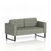 Brixworth Sofa 2 Seater With Black Legs In Rivet Fabric - Vitreous SF000085