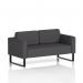 Brixworth Sofa 2 Seater With Black Legs In X2 Fabric - Arithmetic SF000086