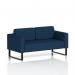 Brixworth Sofa 2 Seater With Black Legs In X2 Fabric - Calculus SF000087