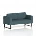 Brixworth Sofa 2 Seater With Black Legs In X2 Fabric - Polygon SF000090