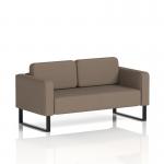 Brixworth Sofa 2 Seater With Black Legs In X2 Fabric - Theory SF000091