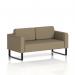 Brixworth Sofa 2 Seater With Black Legs In Main Line Flax Fabric - Bank SF000092