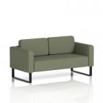 Brixworth Sofa 2 Seater With Black Legs In Main Line Flax Fabric - Monument SF000093