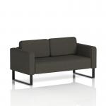 Brixworth Sofa 2 Seater With Black Legs In Main Line Flax Fabric - Temple SF000095