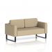 Brixworth Sofa 2 Seater With Black Legs In Main Line Flax Fabric - Upminster SF000096