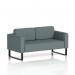 Brixworth Sofa 2 Seater With Black Legs In Main Line Flax Fabric - Westminster SF000097