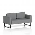 Brixworth Sofa 2 Seater With Black Legs In Synergy Fabric - Partner SF000102