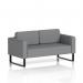 Brixworth Sofa 2 Seater With Black Legs In Synergy Fabric - Partner SF000102