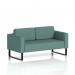 Brixworth Sofa 2 Seater With Black Legs In Sumi Fabric - Handa SF000104