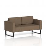 Brixworth Sofa 2 Seater With Black Legs In Sumi Fabric - Osaka SF000106