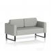 Brixworth Sofa 2 Seater With Black Legs In Sumi Fabric - Tokyo SF000107