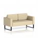 Brixworth Sofa 2 Seater With Black Legs In Sumi Fabric - Zen SF000109