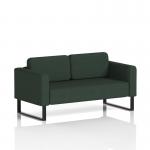 Brixworth Sofa 2 Seater With Black Legs In Yoredale Fabric - Ingleton SF000112