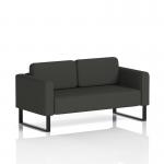 Brixworth Sofa 2 Seater With Black Legs In Yoredale Fabric - Leyburn SF000114