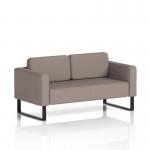 Brixworth Sofa 2 Seater With Black Legs In Yoredale Fabric - Settle SF000115