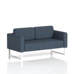 Brixworth Sofa 2 Seater With White Legs In Rivet Fabric - Crucible SF000118