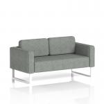 Brixworth Sofa 2 Seater With White Legs In Rivet Fabric - Prime SF000120