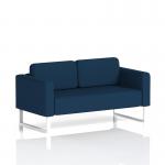 Brixworth Sofa 2 Seater With White Legs In X2 Fabric - Calculus SF000123