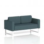 Brixworth Sofa 2 Seater With White Legs In X2 Fabric - Polygon SF000126