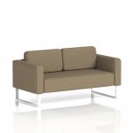 Brixworth Sofa 2 Seater With White Legs In Main Line Flax Fabric - Bank SF000128