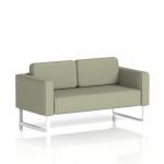 Brixworth Sofa 2 Seater With White Legs In Main Line Flax Fabric - Newbury SF000130