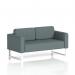 Brixworth Sofa 2 Seater With White Legs In Main Line Flax Fabric - Westminster SF000133