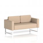 Brixworth Sofa 2 Seater With White Legs In Synergy Fabric - Affix SF000134