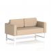 Brixworth Sofa 2 Seater With White Legs In Synergy Fabric - Affix SF000134