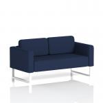 Brixworth Sofa 2 Seater With White Legs In Synergy Fabric - Alike SF000135