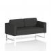 Brixworth Sofa 2 Seater With White Legs In Synergy Fabric - Mix SF000136