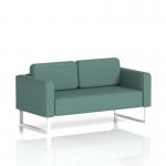 Brixworth Sofa 2 Seater With White Legs In Sumi Fabric - Handa SF000140