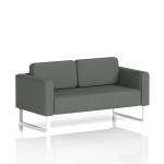 Brixworth Sofa 2 Seater With White Legs In Sumi Fabric - Kobe SF000141