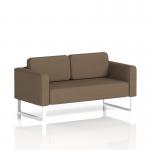 Brixworth Sofa 2 Seater With White Legs In Sumi Fabric - Osaka SF000142