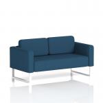 Brixworth Sofa 2 Seater With White Legs In Sumi Fabric - Uto SF000144