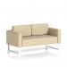 Brixworth Sofa 2 Seater With White Legs In Sumi Fabric - Zen SF000145