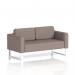 Brixworth Sofa 2 Seater With White Legs In Yoredale Fabric - Settle SF000151