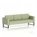 Brixworth Sofa 3 Seater With Black Legs In Rivet Fabric - Burnish SF000152