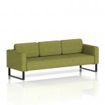 Brixworth Sofa 3 Seater With Black Legs In Rivet Fabric - Olive SF000155