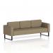 Brixworth Sofa 3 Seater With Black Legs In Main Line Flax Fabric - Bank SF000164