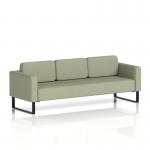 Brixworth Sofa 3 Seater With Black Legs In Main Line Flax Fabric - Newbury SF000166