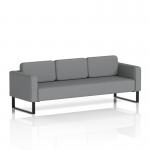 Brixworth Sofa 3 Seater With Black Legs In Synergy Fabric - Partner SF000174