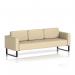 Brixworth Sofa 3 Seater With Black Legs In Sumi Fabric - Zen SF000181