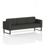 Brixworth Sofa 3 Seater With Black Legs In Yoredale Fabric - Leyburn SF000186