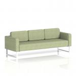 Brixworth Sofa 3 Seater With White Legs In Rivet Fabric - Burnish SF000188