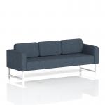 Brixworth Sofa 3 Seater With White Legs In Rivet Fabric - Crucible SF000190