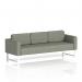 Brixworth Sofa 3 Seater With White Legs In Rivet Fabric - Vitreous SF000193