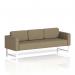 Brixworth Sofa 3 Seater With White Legs In Main Line Flax Fabric - Bank SF000200