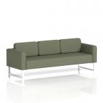 Brixworth Sofa 3 Seater With White Legs In Main Line Flax Fabric - Monument SF000201